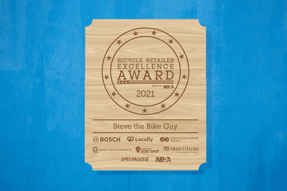 Bicycle Retailer of Excellent Award