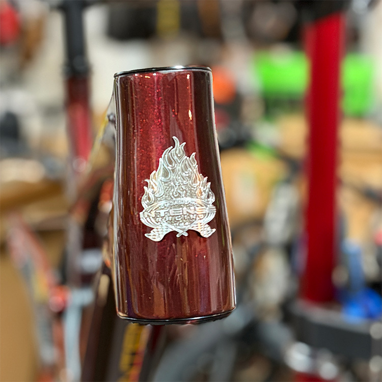 Closeup of Intense Headtube